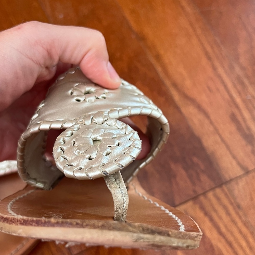 Jack Rogers Women's Tan Leather Sandals - Picture 8 of 10